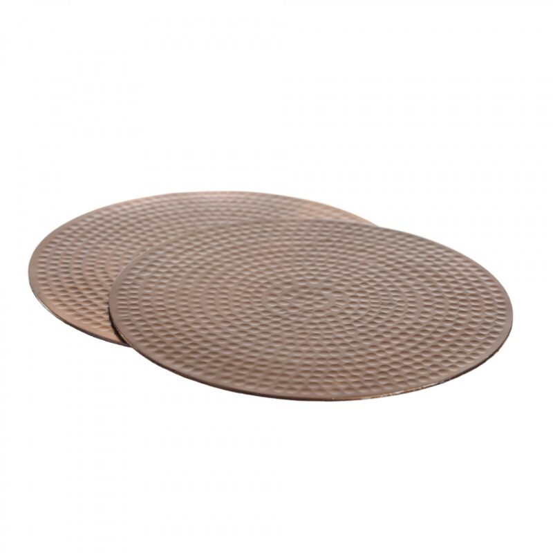 Just Slate Flat Hammered Copper Place Mats (2 pieces)