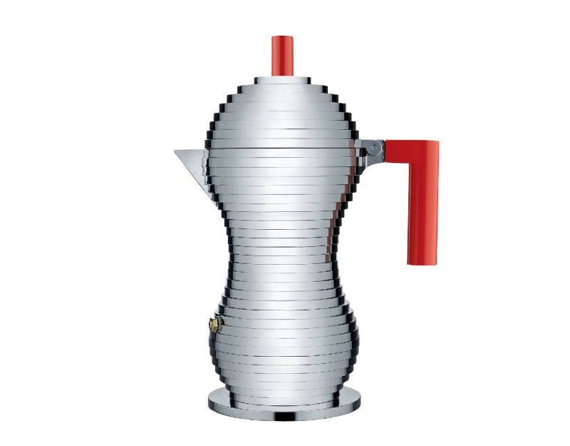 Alessi Pulcina Espresso Coffee Maker (Red)