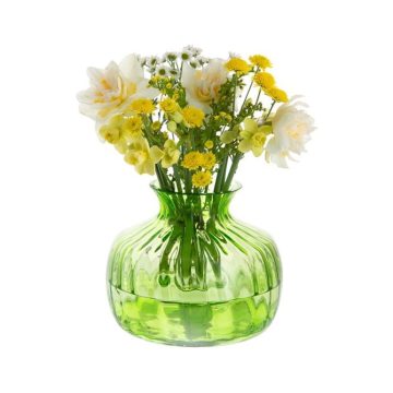 Dartington Cushion Medium Lime Green Vase 14.5cm