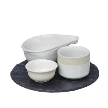 Just Slate Stoneware Tapas Set