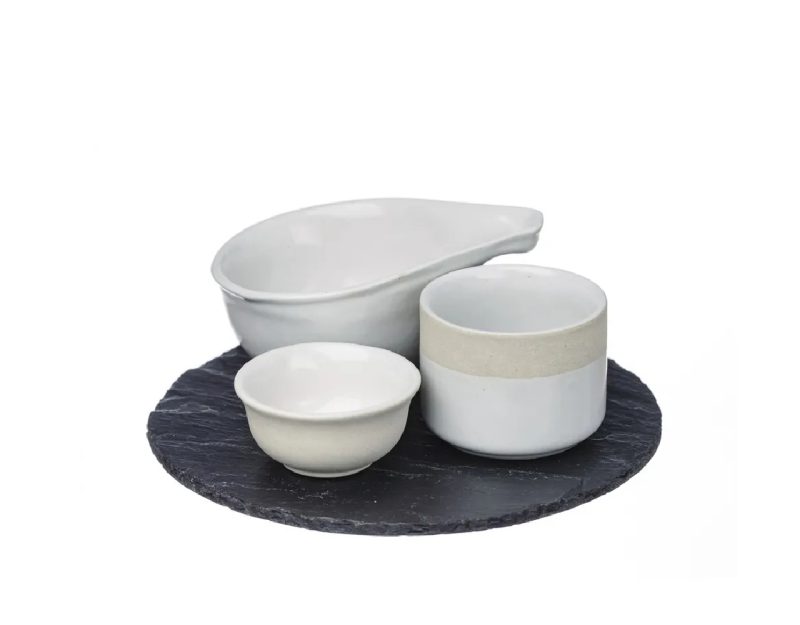 Just Slate Stoneware Tapas Set