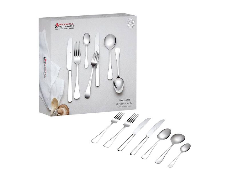 Maxwell & Williams Madison 42pc Cutlery Set Gift Boxed