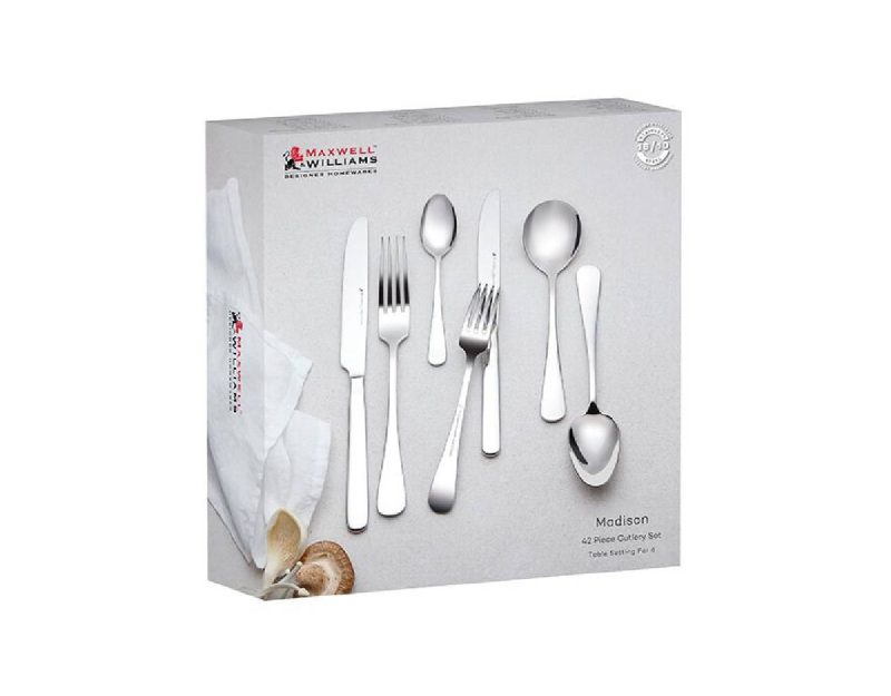 Maxwell & Williams Madison 42pc Cutlery Set Gift Boxed