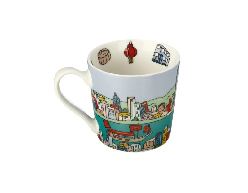 Maxwell & Williams Megan McKean Cities Mug 430ML Hong Kong Gift Boxed