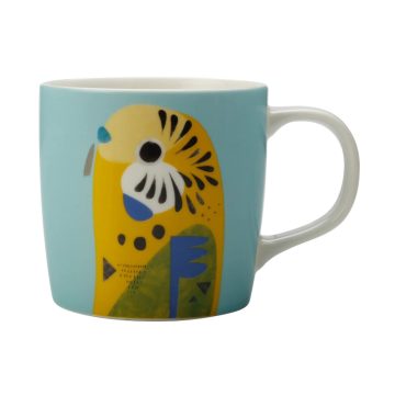 Maxwell & Williams Pete Cromer Mug - Budgerigar