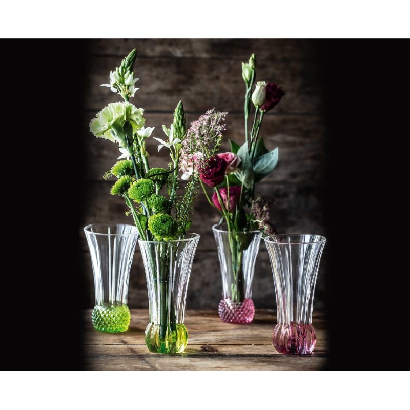 Nachtmann Spring Table Vases Set of 2 Rosé (13.6cm)