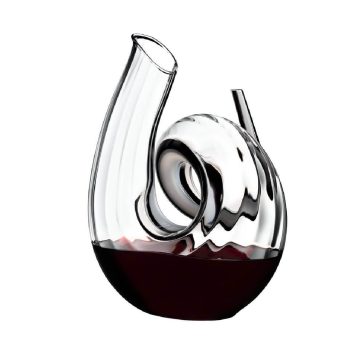 Riedel Decanter Curly Fatto A Mano Black/White/Black Optic