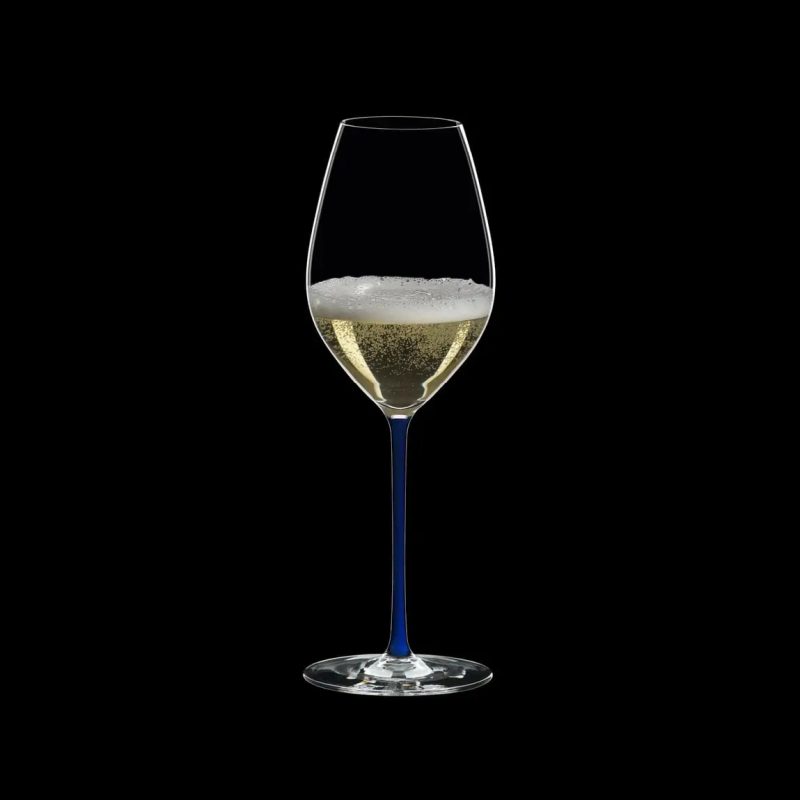 Riedel Fatto A Mano Champagne Wine Glass Dark Blue