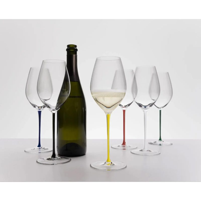 Riedel Fatto A Mano Champagne Wine Glass Green