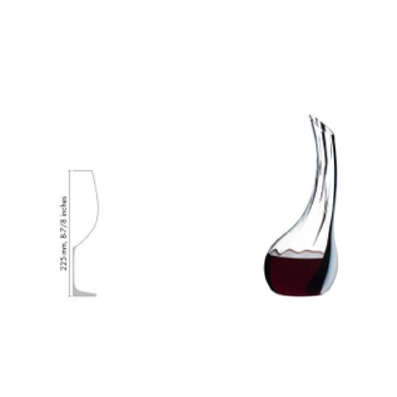 Riedel Fatto A Mano Decanter Cornetto Single Black/White/Black Optical