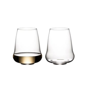 Riedel SL Stemless Wings Riesling/ Sauvignon Blanc/ Champagne (Pair)