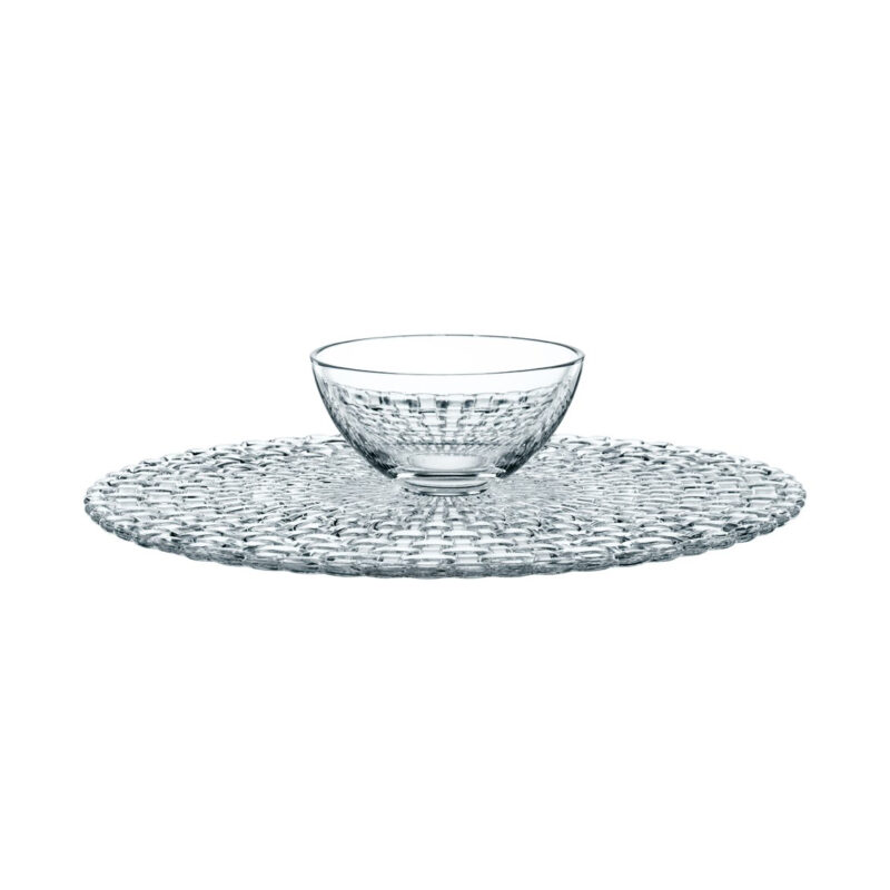 Nachtmann Bossa Nova Cake Plate/ Chip and Dip (32cm)