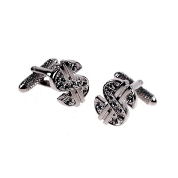 Onyx-Art Cufflinks - Dollar Bling