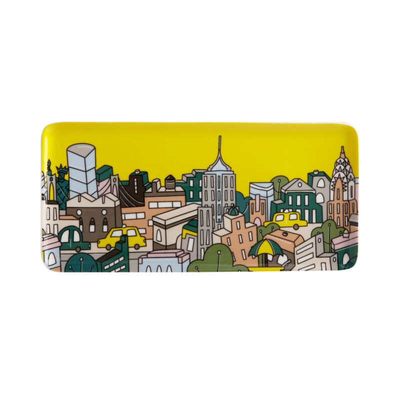 Maxwell & Williams Megan McKean Cities Rectangle Plate 25x12cm New York