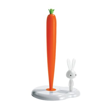 Alessi Bunny & Carrot Kitchen Roll Holder (White)