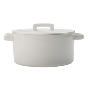 Maxwell & Williams Epicurious Round Casserole 2.6L White Gift Boxed