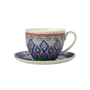 Maxwell & Williams Teas & C's Zanzibar Breakfast Cup & Saucer 480ML Gift Boxed