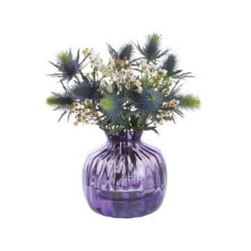 Dartington Cushion Small Amethyst Vase 12.8cm