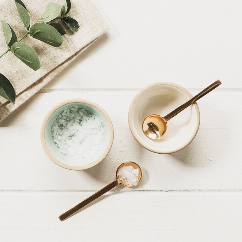 Just Slate Stoneware & Copper Spoon Condiment Set