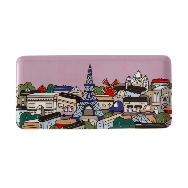 Maxwell & Williams Megan McKean Cities Rectangular Plate 25x12cm Paris