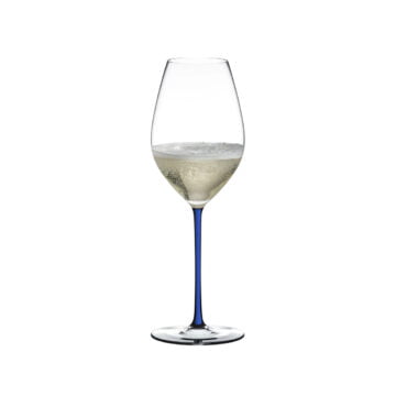 Riedel Fatto A Mano Champagne Wine Glass Dark Blue