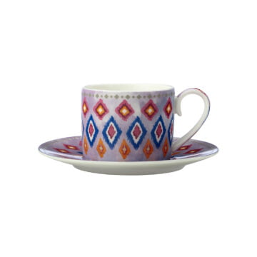 Maxwell & Williams Teas & C's Zanzibar Demi Cup & Saucer 100ML Set of 2 Gift Box