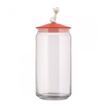 Alessi "MioJar" Cat Food Container Red Orange