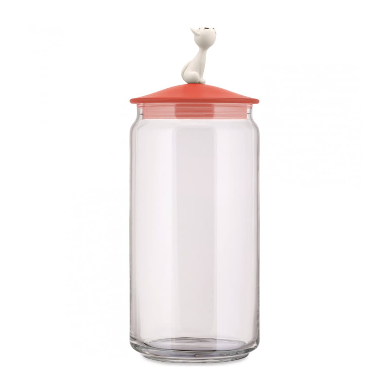 Alessi "MioJar" Cat Food Container Red Orange