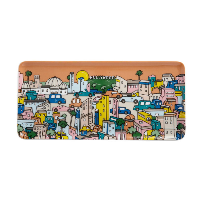 Maxwell & Williams Megan McKean Cities Rectangle Plate 25x12cm Los Angeles