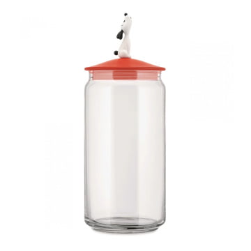 Alessi "LulàJar" Dog Food Container Red Orange