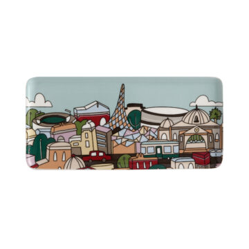 Maxwell & Williams Megan McKean Cities Rectangle Plate 25x12cm Melbourne