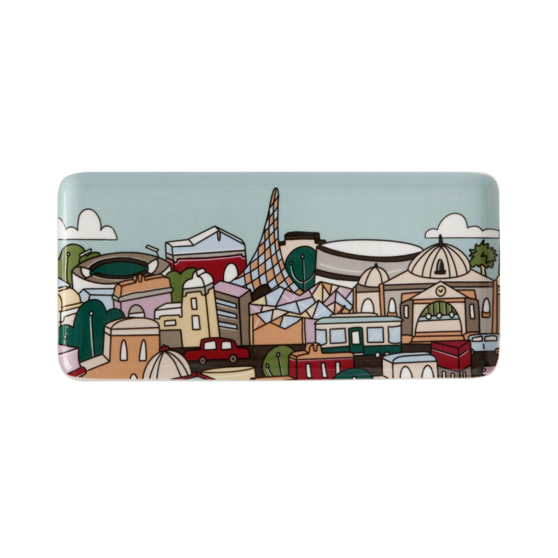 Maxwell & Williams Megan McKean Cities Rectangle Plate 25x12cm Melbourne