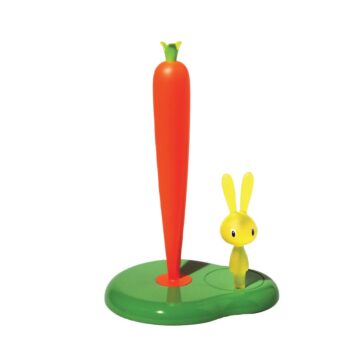 Alessi Bunny & Carrot Kitchen Roll Holder (Green)