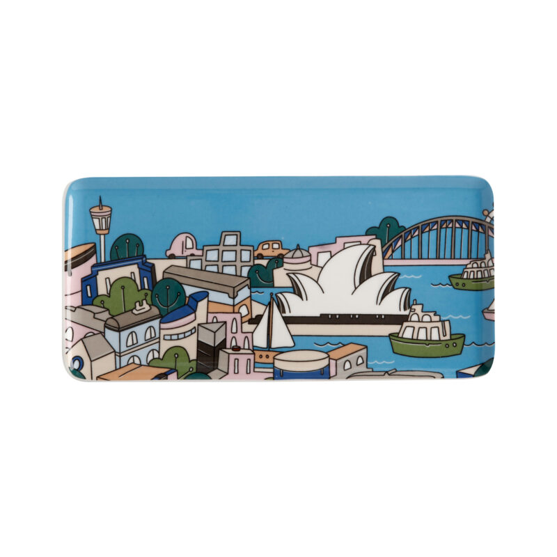 Maxwell & Williams Megan McKean Cities Rectangle Plate 25x12cm Sydney