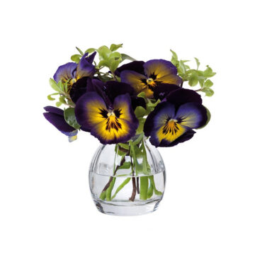 Dartington Florabundance Pansy Vase 9.5cm