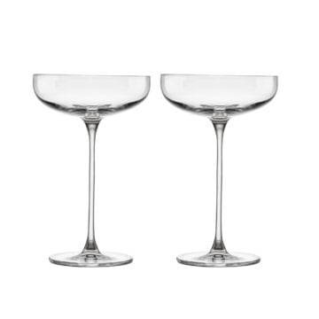 Nude Savage Coupe Glasses Clear (Set of 2)