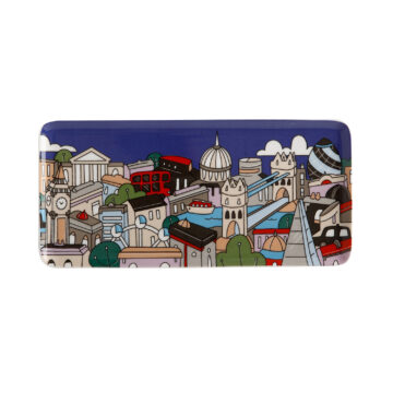 Maxwell & Williams Megan McKean Cities Rectangle Plate 25x12cm London Gift Boxed