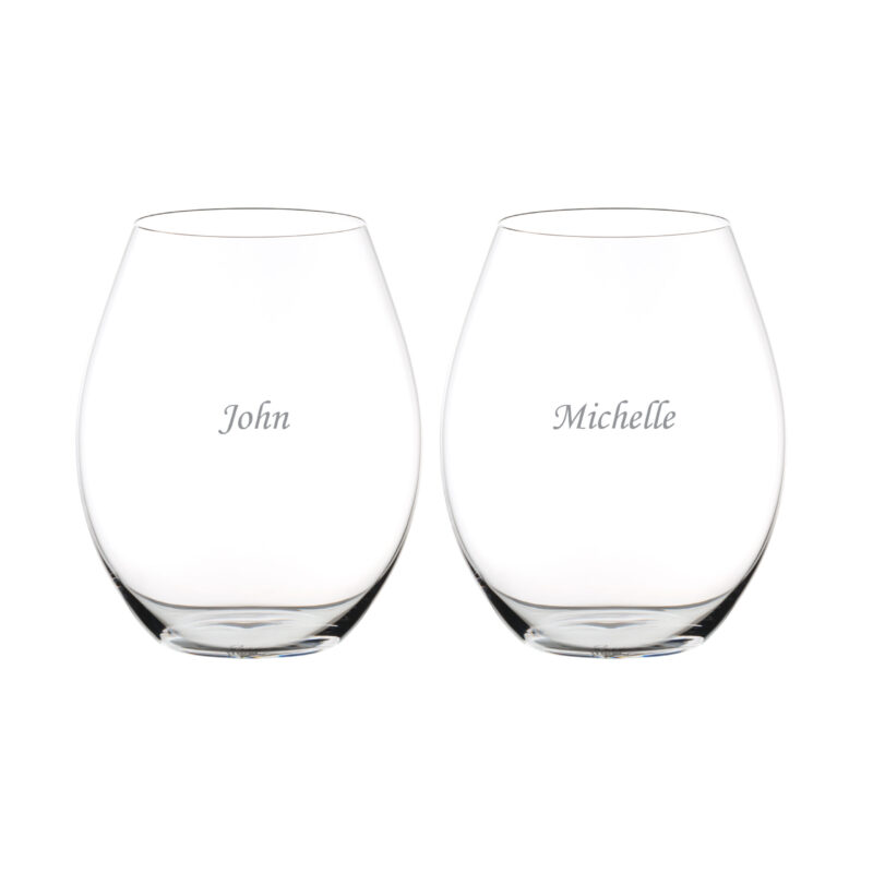 Riedel O Syrah Tumblers with engraving (Pair)