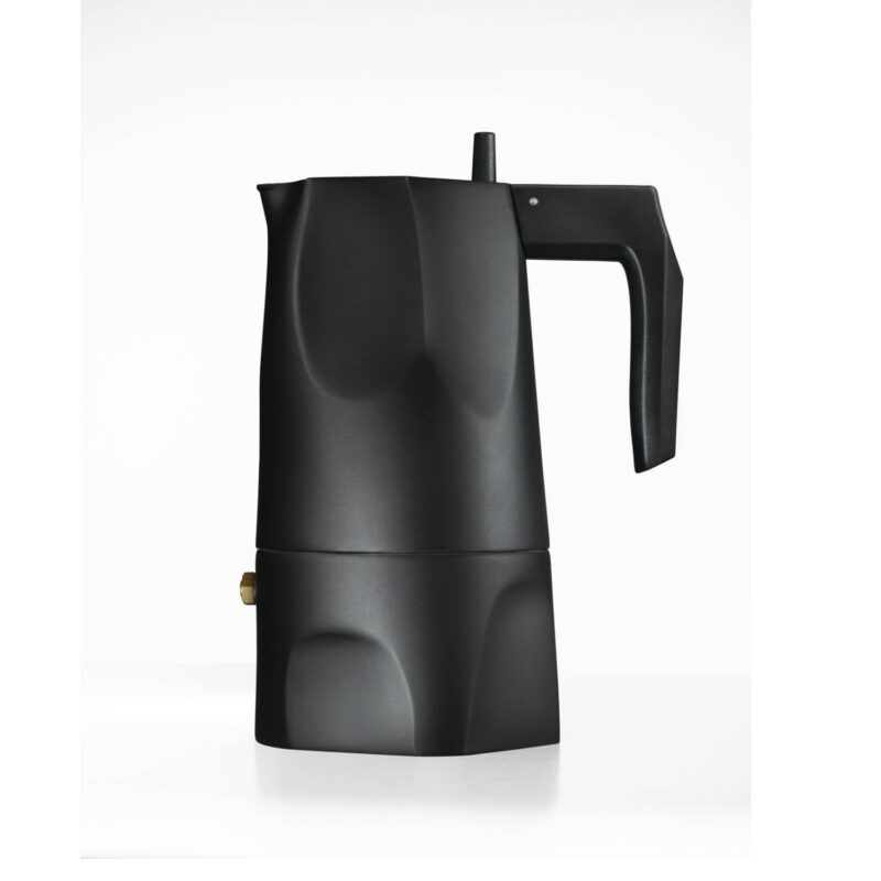 Alessi Ossidiana Espresso Coffee Maker 3 Cups (Black)