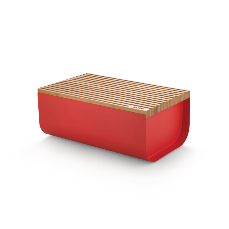 Alessi Mattina Bread Box, Bread Bin Red