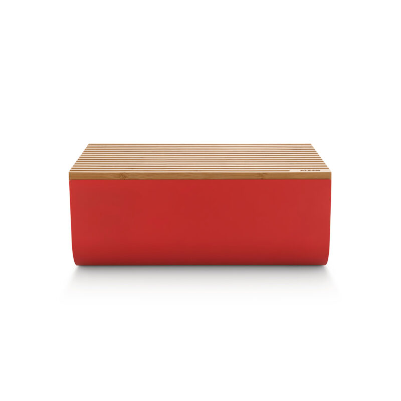 Alessi Mattina Bread Box, Bread Bin Red