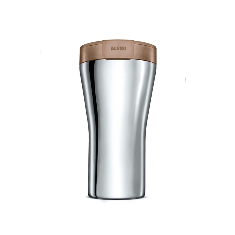 Alessi Caffa Travel Mug Brown