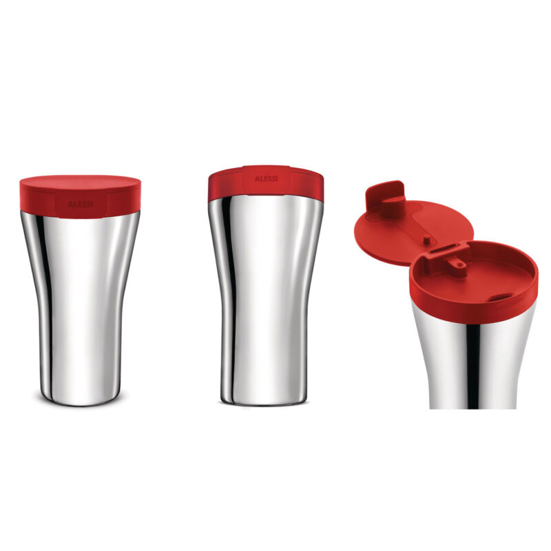 Alessi Caffa Travel Mug Red