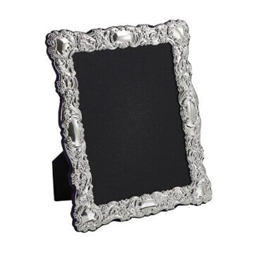 Carrs Silver - Traditional Sterling Silver Photo Frame With Grey Velvet Back 6" x 4"