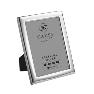 Carrs Silver - Plain Silver Plated Photo Frame With Grey Velvet Back