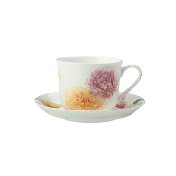 Maxwell & Williams Katherine Castle Floriade Breakfast Cup & Saucer 480ML Carnation