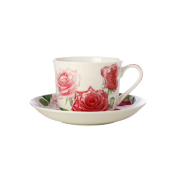 Maxwell & Williams Katherine Castle Floriade Breakfast Cup & Saucer 480ML Rose