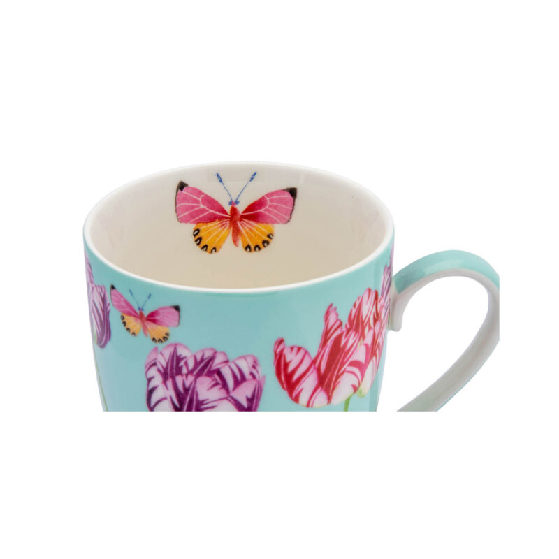 Maxwell & Williams Gabby Malpas Posey Mug & Coaster Set Tulip Love Gift Boxed