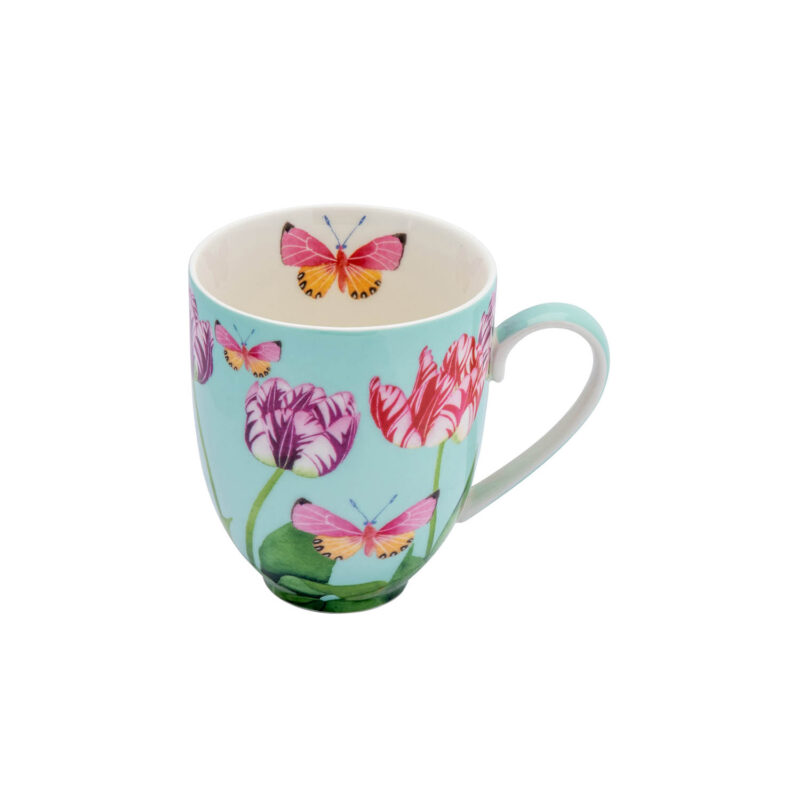 Maxwell & Williams Gabby Malpas Posey Mug & Coaster Set Tulip Love Gift Boxed