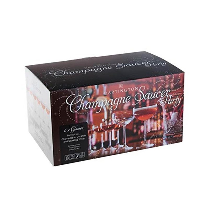 Dartington Champagne Saucers Party Pack (Set of 6)